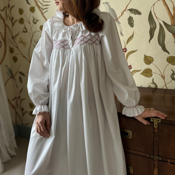 Women\'s Mother Nursing Sleeves London Long Smock wit Maternity Teresa – Night & Dress