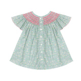 6-8y Coco Blouse with Barbilicious Hand Smocking made with Liberty Alice W