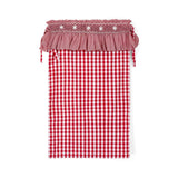 Edit58 x Smock London Red Gingham Sack with Snowflakes Hand Smocking