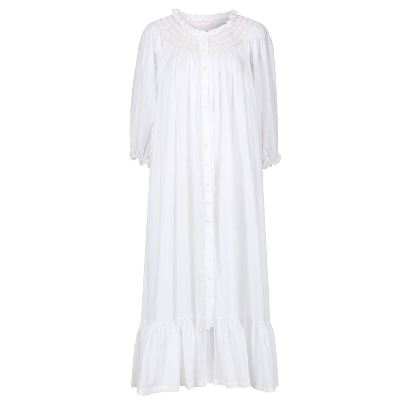 Hypatia Women's Dress with Rosebud Hand Smocking