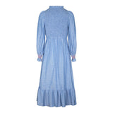 Emmeline Pankhurst Dress Chambray with Strawberries and Cream Hand Smocking