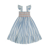 Rachel Carson Dress On The Horizon Stripe with You've Been Tangoed Hand Smocking