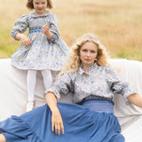 Shelley Blouse with Golden Dusk Hand Smocking made with Liberty D’anjo Edition 4