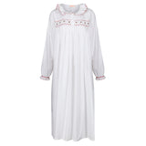 Women's Nightingale Night Dress Moonstone with Holly Hand Smocking